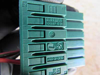 BMW Green Connector w/ Pigtail 611392277114